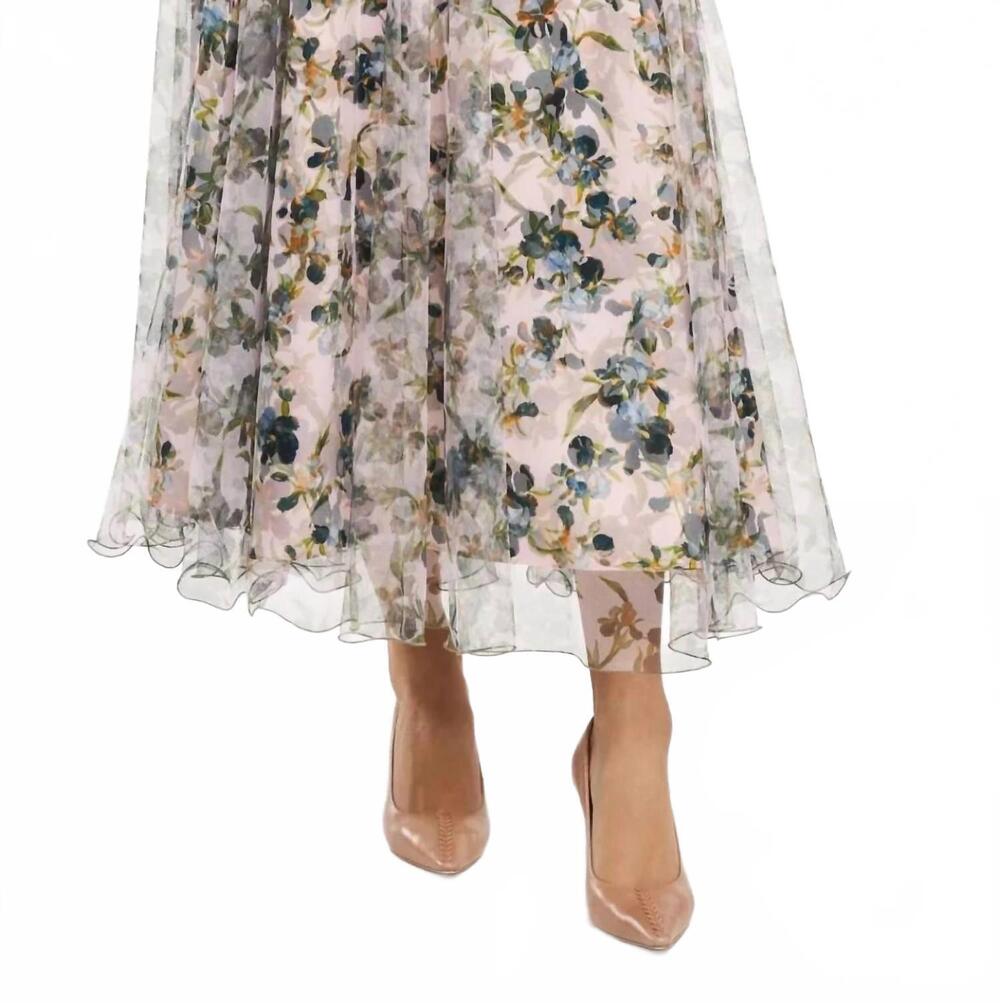 NEW CINQ A SEPT trailing iris sofia skirt